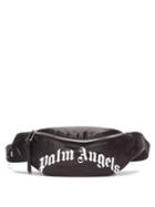 Palm Angels - Logo-print Satin Belt Bag - Mens - Black White