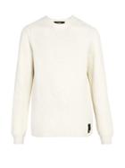 Matchesfashion.com Fendi - Ff Patch Wool Sweater - Mens - Cream