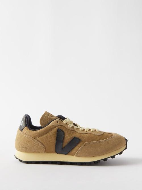 Veja - Rio Branco Suede-panelled Mesh Trainers - Womens - Beige Black