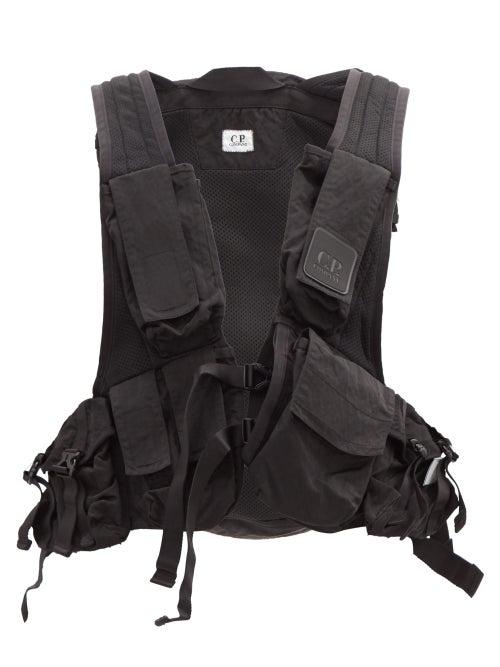 Matchesfashion.com C.p. Company - Multi-pocket Technical-sateen Gilet - Mens - Black