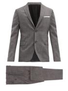 Matchesfashion.com Neil Barrett - Slim-fit Two-piece Wool-fresco Suit - Mens - Grey