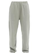 Matchesfashion.com Les Tien - Classic Fleeceback Cotton-jersey Track Pants - Womens - Light Grey