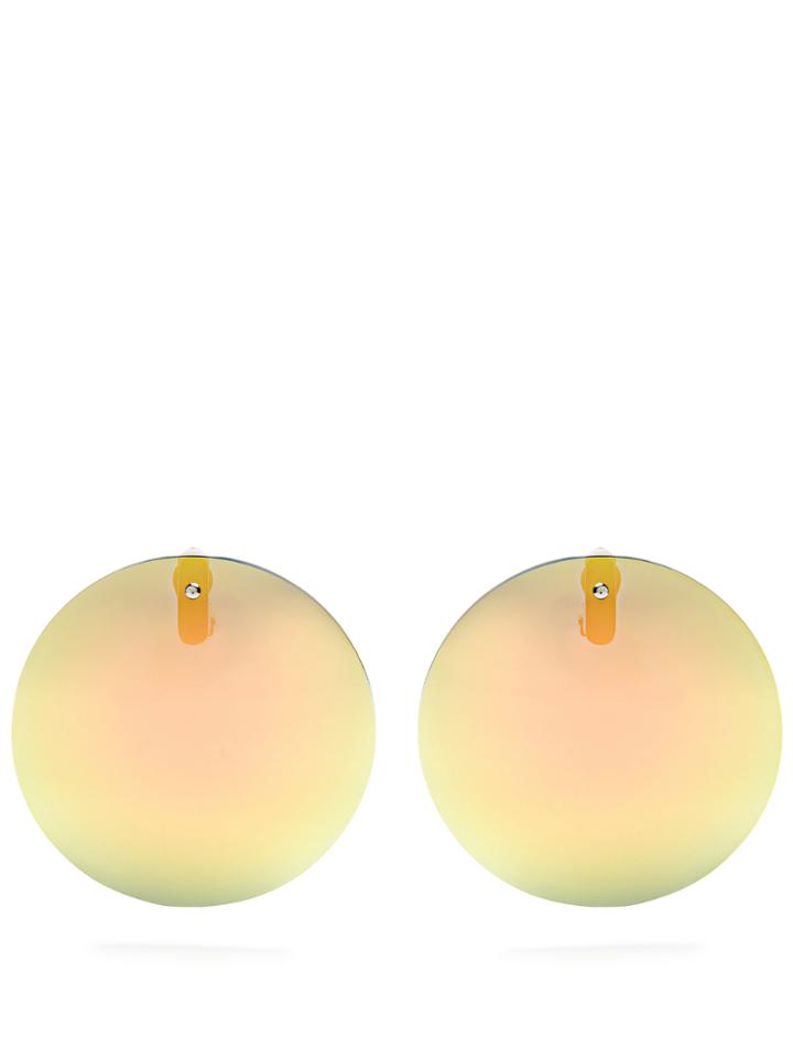 Balenciaga Reflective Clip-on Earrings
