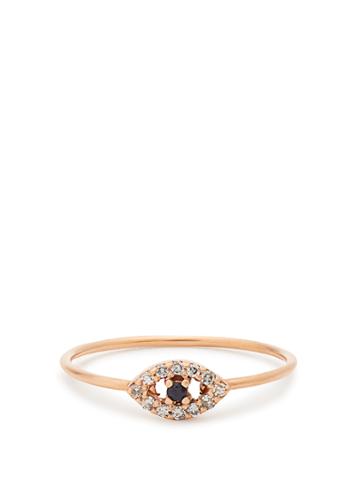 Ileana Makri Diamond, Sapphire & Rose-gold Ring