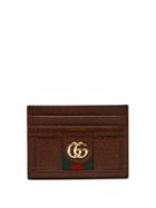 Matchesfashion.com Gucci - Ophidia Gg Plaque Leather Cardholder - Womens - Burgundy