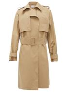 Matchesfashion.com Bianca Saunders - Belted Cotton-blend Trench Coat - Mens - Beige