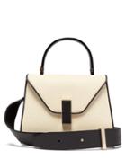 Matchesfashion.com Valextra - Iside Mini Leather Top Handle Bag - Womens - White Multi