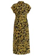 Diane Von Furstenberg Elsden-print High-neck Silk-crepe Dress