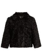 Matchesfashion.com Redvalentino - Reversible Short Shearling Jacket - Womens - Black