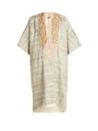 Matchesfashion.com By Walid - Aikiko Embroidered Cotton Kimono - Womens - Light Green