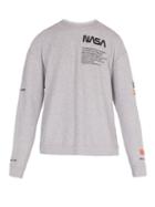 Matchesfashion.com Heron Preston - Embroidered Cotton Sweatshirt - Mens - Grey