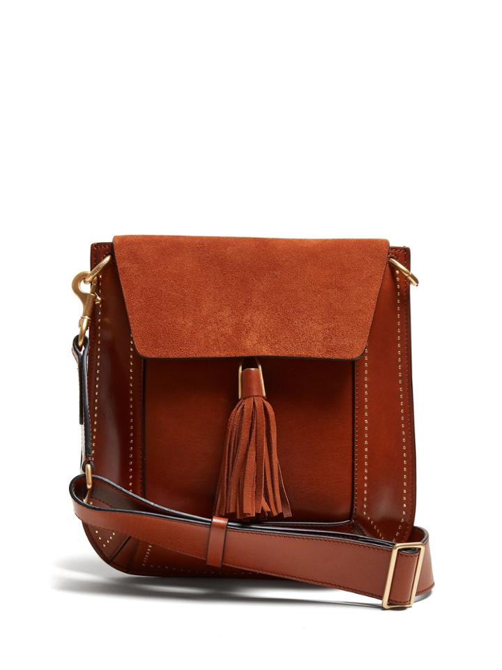 Isabel Marant Sykan Leather And Suede Bag