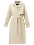 Matchesfashion.com Joseph - Cottrell Felted Wool-blend Trench Coat - Womens - Cream