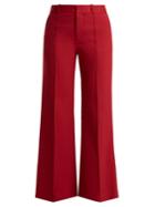 See By Chloé City Cotton-blend Wide-leg Trousers