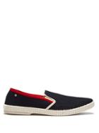 Matchesfashion.com Rivieras - Le Grand Bleu Cotton Canvas Moccasins - Mens - Blue Multi