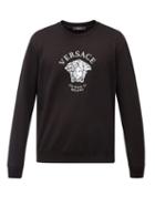 Matchesfashion.com Versace - Medusa-print Cotton-jersey Sweatshirt - Mens - Black