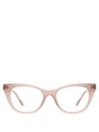 Matchesfashion.com Le Specs - Chimera Acetate Cat Eye Glasses - Womens - Light Pink