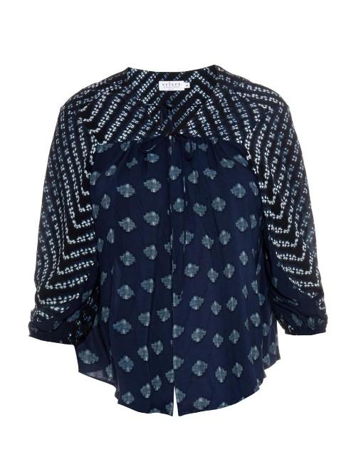 Velvet By Graham & Spencer Bebe Contrast-print Jacket