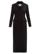 Matchesfashion.com Michelle Waugh - The Cecilia Single-breasted Wool-blend Coat - Womens - Black
