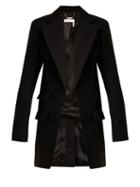 Matchesfashion.com Chlo - Notch Lapel Wool Blend Blazer - Womens - Black