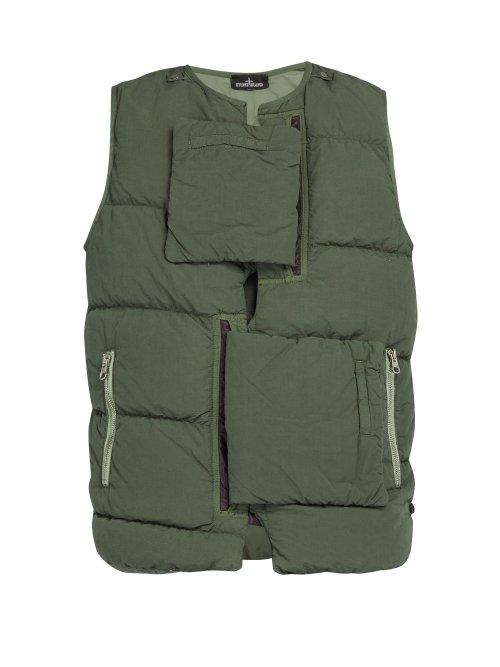 Matchesfashion.com Stone Island Shadow Project - Scarebeo Down Filled Nylon Gilet - Mens - Khaki