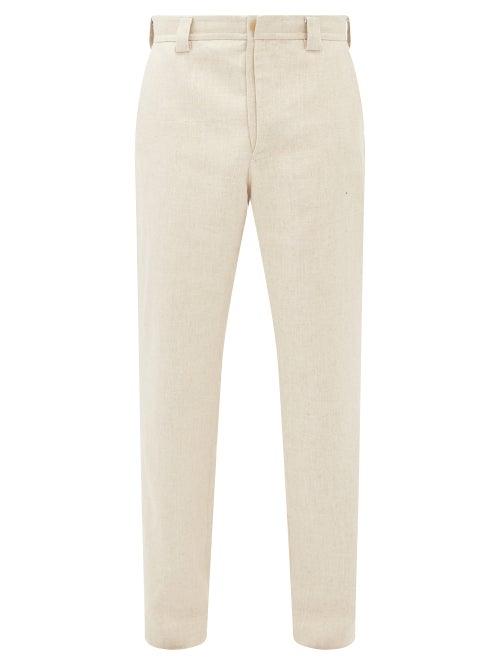 Matchesfashion.com Jacquemus - Wide-leg Wool-blend Trousers - Mens - Beige