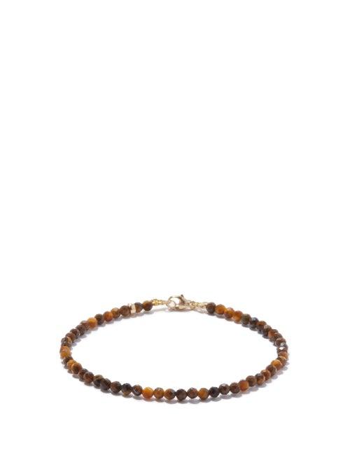 Jia Jia - Tiger's Eye & 14kt Gold Bracelet - Womens - Brown