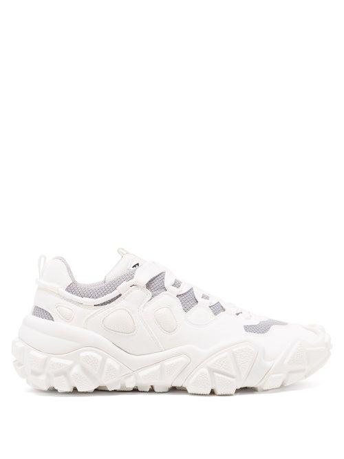 Matchesfashion.com Acne Studios - Bolzter Faux-suede And Mesh Trainers - Womens - White