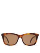 Matchesfashion.com Gucci - Web Striped D Frame Acetate Sunglasses - Mens - Tortoiseshell