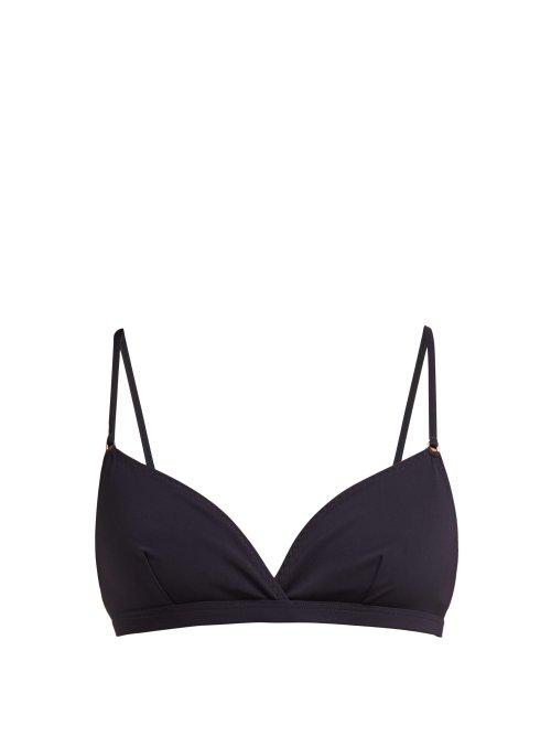 Matchesfashion.com Stella Mccartney - Triangle Cup Bikini Top - Womens - Navy