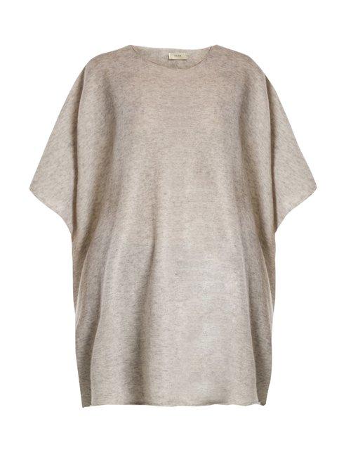 Matchesfashion.com The Row - Cafty Cashmere Blend Poncho - Womens - Light Grey