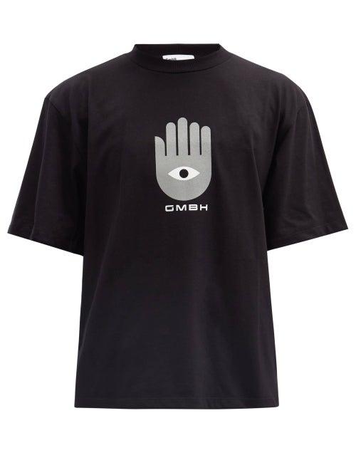 Matchesfashion.com Gmbh - Birk Hand Of Fatima-print Organic-cotton T-shirt - Mens - Black