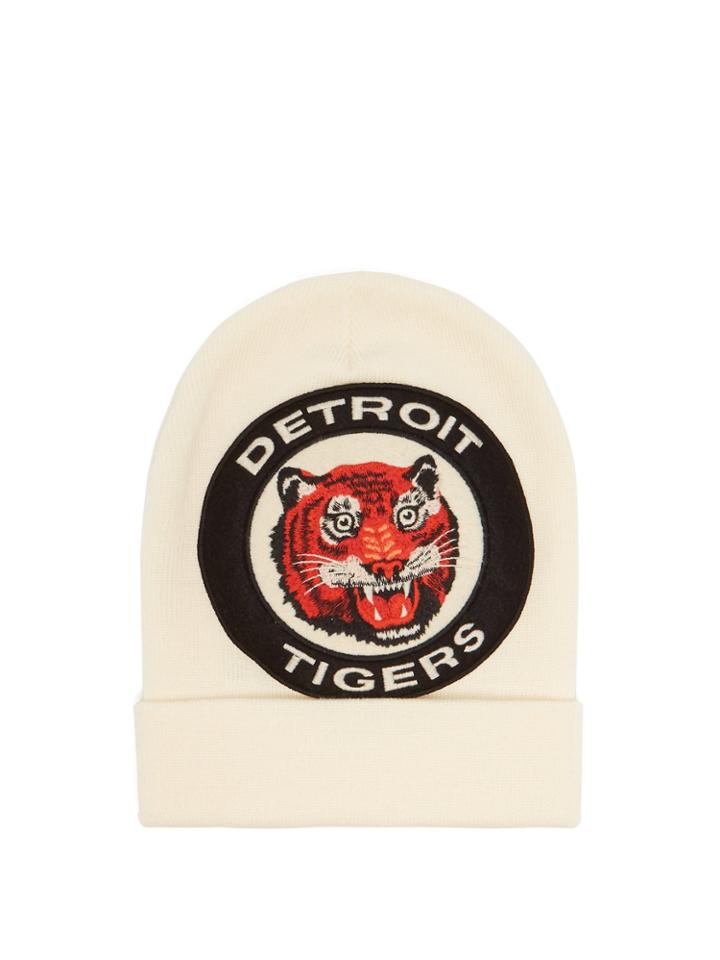 Gucci Tiger Appliqu Wool-knit Beanie