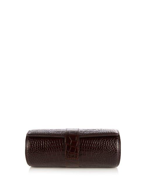 Matchesfashion.com Smythson - Mara Leather Watch Roll - Mens - Brown