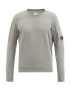 Matchesfashion.com C.p. Company - Goggle-lens Cotton-jersey Sweatshirt - Mens - Dark Grey