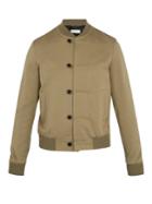 Saint Laurent Contrast-trim Cotton-blend Twill Bomber Jacket