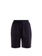 Matchesfashion.com Raey - Oversized Cotton-jersey Sweat Shorts - Mens - Navy