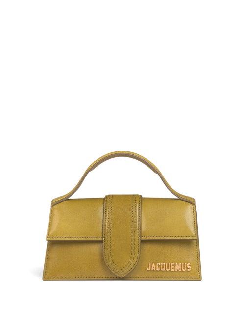 Jacquemus - Bambino Large Leather Handbag - Womens - Khaki