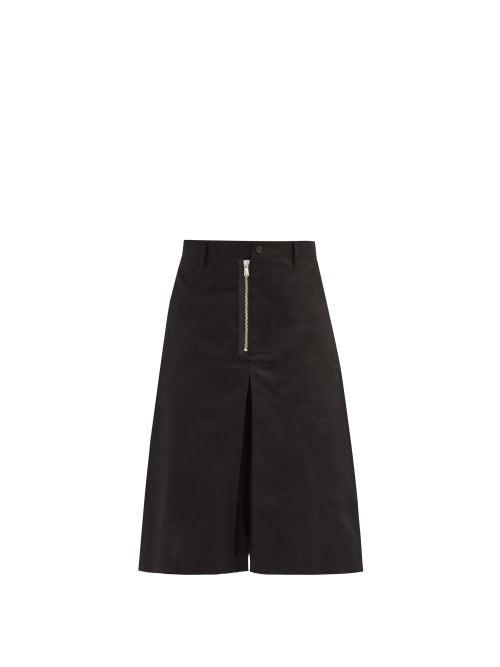 Matchesfashion.com Takahiromiyashita Thesoloist. - Ring-embellished Tailored Cotton Skort - Mens - Black
