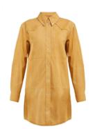 Matchesfashion.com Isabel Marant Toile - Senna Western Suede Shirtdress - Womens - Camel