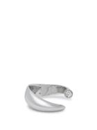 Matchesfashion.com Alan Crocetti - Raptor Diamond Embellished Sterling Silver Ring - Mens - Silver