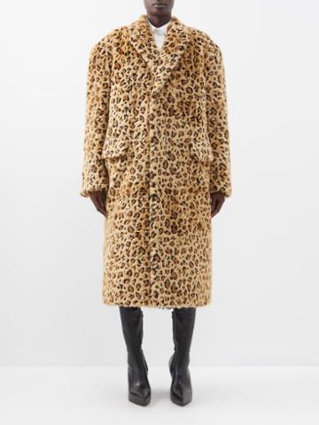 Junya Watanabe - Leopard Faux-fur Coat - Womens - Leopard