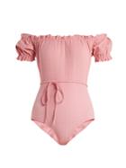 Lisa Marie Fernandez Leandra Off-the-shoulder Swimsuit