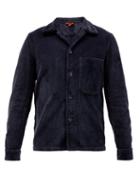 Matchesfashion.com Barena Venezia - Cedrone Cotton-corduroy Overshirt - Mens - Blue
