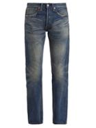 Matchesfashion.com Junya Watanabe - Straight Leg Washed Cotton Denim Jeans - Womens - Indigo