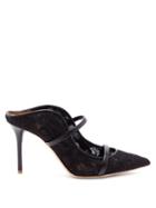 Matchesfashion.com Malone Souliers - Maureen Floral-lace Mules - Womens - Black
