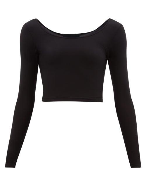 Matchesfashion.com Wone - Long Sleeved Stretch Jersey Performance Top - Womens - Black
