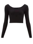 Matchesfashion.com Wone - Long Sleeved Stretch Jersey Performance Top - Womens - Black