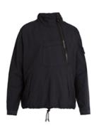 Stone Island High-neck Cotton-blend Half-zip Jacket