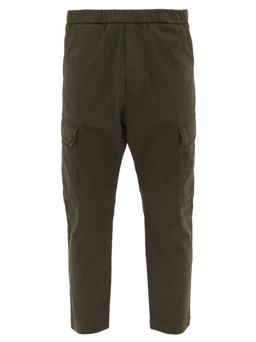 Matchesfashion.com Barena Venezia - Tamai Ripstop Cotton Blend Trousers - Mens - Khaki